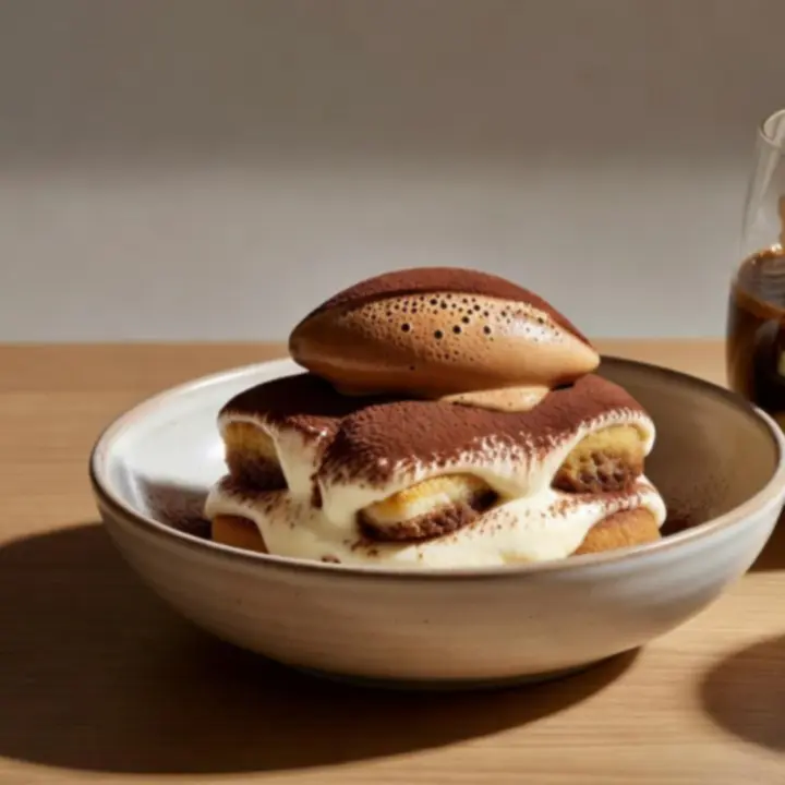 Tiramisu, espresso mousse és affogato elegáns tálalásban az Aura Coffee House-ban